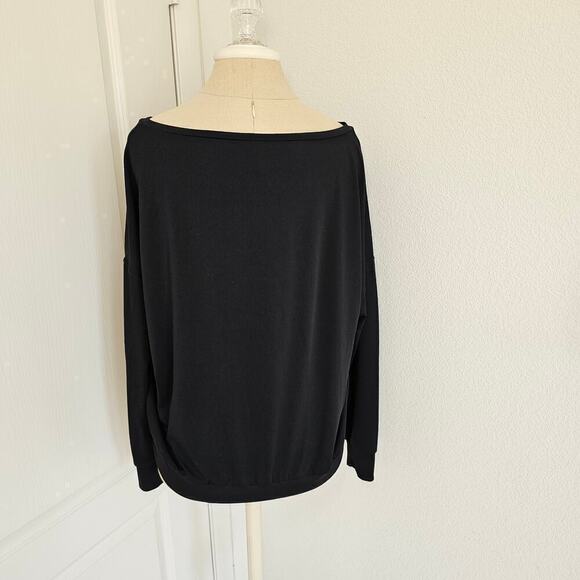Fabletics Sleek Knit Boat Neck Pullover Size S black - Picture 6 of 8